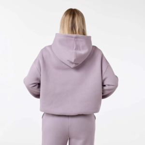 ชุดเซ็ตฮู้ดดี้โอเวอร์ไซส์ขายดีสำหรับผู้หญิง กางเกงขายาวทรงหลวม พิมพ์ลายแบบ Acid Wash  โลโก้สั่งทำได้ ผ้าฝ้ายระบายอากาศเป็นมิตรต่อสิ่งแวดล้อม - Product Image 6