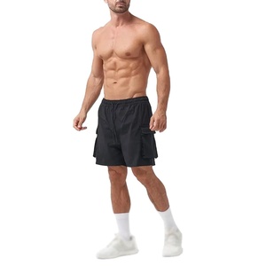 Short d'entraînement personnalisé pour hommes à séchage rapide noir Short de sport de fitness avec cordon de serrage et logo OEM fournisseur de vêtements de sport - Product Image 6