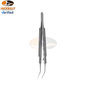 Poignée de forceps pour capsulorhexis en acier inoxydable, manuelle, certifiée CE, environ 100 mm, instrument chirurgical ophtalmique de haute précision 5 - Product Image 1