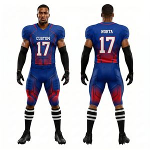 American Football Jersey Set Team Uniforms Panel Design Sublimated Gear Breathable Polyester Athletic Apparel For Team Play - Product Image 2