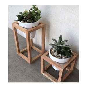 Support à plantes élégant en bois, étagère à fleurs multi-niveaux, support pour pots de fleurs intérieur/extérieur, étagère de jardin en bois naturel, présentoir de décoration pour la maison - Product Image 3