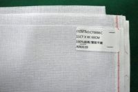 Tissu de tapisserie en toile de coton CT0006, tissage double brin, maille légère tricotée, motif croisé, taille personnalisable, antistatique, blanc, 80 GSM