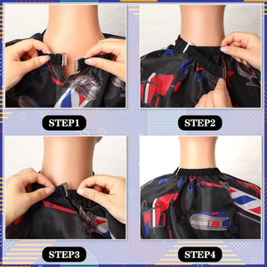 Cape de Barbier la Plus Vendue, Cape de Coiffeur de Haute Qualité, Style Unique, Vente en Gros, Service de Personnalisation de Marque ODM - Product Image 4