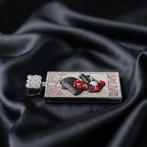 Colgante de Moissanita Personalizado Estilo Hip Hop, Plata de Ley 925, Joyería con Incrustaciones de Diamantes para Regalo de Fiesta - Product Image 4