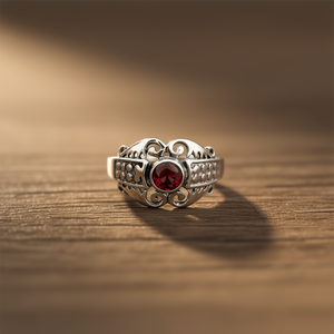 2.8 Grams <b>Garnet</b> Fashion <b>Ring</b> - Product Image 3