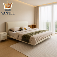Moderne Luxus-Hotelmöbel Maßgefertigtes Schlafzimmer-Set Kingsize-Bett Nachttisch und Kommode für Hotelgästezimmer