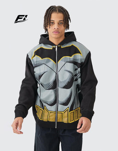 Sweat à capuche pour homme de haute qualité, 100% coton, imprimé, nouveau design, thermique, streetwear d'hiver, 430 g/m², poids lourd, graphisme personnalisé, fermeture éclair - Product Image 1