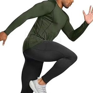 Chemise de protection respirante professionnelle en tissu Spandex/Polyester conçue pour le confort, la flexibilité et les performances en entraînement intense - Product Image 2