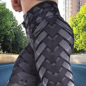 Leggings de Spandex/Nylon Transpirables de Alta Calidad para Mujer |   Pantalones de yoga y fitness de cintura elástica y largo completo |   OEM/ODM - Product Image 1