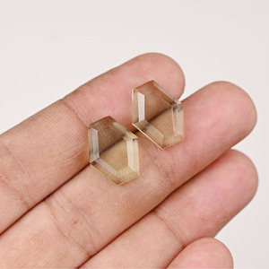 Cuarzo Amatista Verde, Forma Hexagonal, Corte Escalonado, Alto Pulido, 10x16mm, Cabujón Suelto, Gema para Joyería, Colgante, Collar, Pendiente - Product Image 5