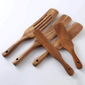 Outils de cuisine en bois personnalisables pour retourner les aliments, ustensiles essentiels pour la cuisson, kit d'outils de cuisine - Product Image 3