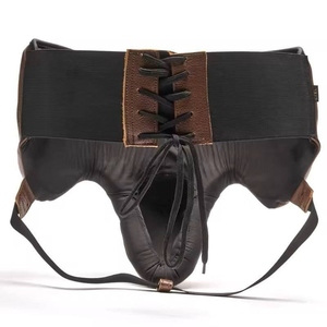 อุปกรณ์ป้องกันอวัยวะเพศชายสำหรับชกมวย RTS Wholesale Price รุ่น Professional Boxing Groin Protector ทำจากหนังแท้ รุ่น AI-GG-009 - Product Image 4