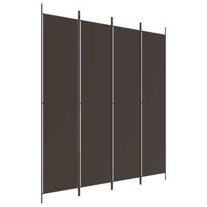 ฉากกั้นห้องผ้าสีน้ำตาล 4 แผง ขนาด 78.7"x86.6" พร้อมฉากกั้น - Product Image 2