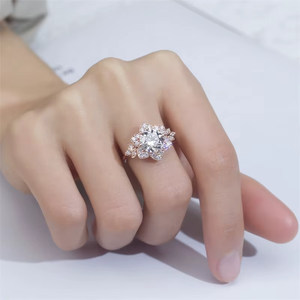 14K solid gold quality Round Brilliant Lab Grown Diamond Simple Classic Style Rings Wedding Jewelry Ring - Product Image 6