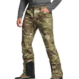 Pantalon de randonnée d'hiver imperméable et respirant noir tactique multi-poches pour homme, en ripstop, avec fermeture éclair, robuste - Product Image 6