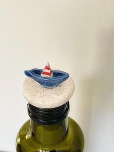 Tapón de Botella de Vino de Cerámica Hecho a Mano con Diseño Personalizado, Sellador Decorativo de Corcho, Accesorio para Botellas al por Mayor para Regalos de Boda y Fiestas - Product Image 2