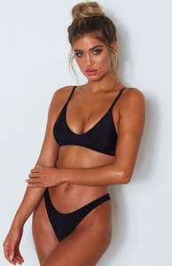 Latest Design Spandex/Nylon Sexy Women's Brazilian Thong Bikini-Private Label Seamless Mini 2-Piece Set Breathable Quick Dry - Product Image 3