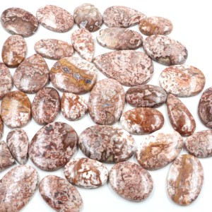 2025 Rosita Jasper cabujón piedras sueltas piedras preciosas verdes mejor calidad superior Natural fantasía ovalada/Pera/cojín marrón 20mm 6mm venta - Product Image 3
