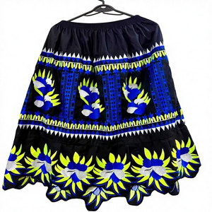 Jupe bohème écologique ajustable en coton à imprimé micronésien pour femme, longueur cheville - Product Image 6