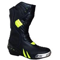 Chaussures de moto antidérapantes, bottes de course protectrices, respirantes, à tige haute, chaussures de sécurité pour motards, sports de plein air pour hommes