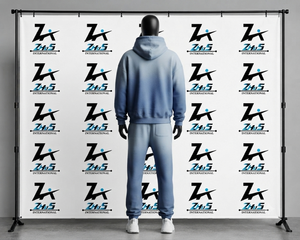 Blue Hooded Tracksuit Full Zip Sweatshirt Matching Joggers Casual Autumn Wear 100% Cotton Solid Design Men's Sweatsuit Unisex - Product Image 2