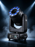 Projecteur laser d'animation à tête mobile 10W en promotion, éclairage de scène à LED RVB 3-en-1 à tête mobile