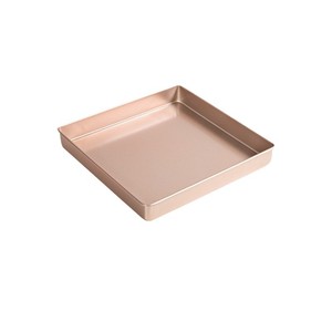 Plateaux <span class=keywords><strong>de</strong></span> cuisson rectangulaires multifonctionnels modernes en acier inoxydable pour la décoration <span class=keywords><strong>de</strong></span> gâteaux <span class=keywords><strong>de</strong></span> fête avec couvercle et poignée - Product Image 4