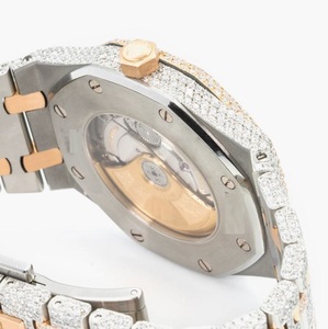 Reloj de Lujo Unisex con Movimiento Mecánico Automático de Acero Inoxidable, Analógico en Árabe, con Alarma y Moissanita VVS de Alta Calidad - Product Image 4