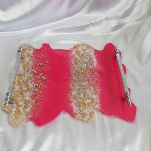Luxury Epoxy Resin Serving Tray – Handmade Decorative Tray for Home Decor, Vanity, and <b>Coffee</b> <b>Table</b> - Product Image 3