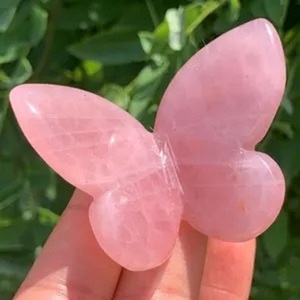 Piedra de Cuarzo Rosa de Súper Calidad, Hermosamente Grabada en Forma de Corazón, Piedra de Palma de Cristal Natural, Ágata Pulida, Tacto Real, Estilo Amoroso - Product Image 4