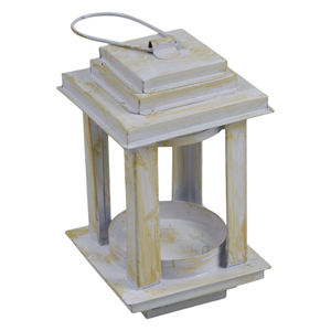 Lanterne suspendue fraîche et élégante, idéale pour la décoration festive de Noël, lanternes à bougies votives avec finition peinte pour la décoration intérieure. - Product Image 1