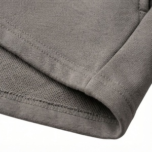 <b>Women's</b> 2 Piece Fleece Sweatshirt and <b>Shorts</b> Set Stand Collar Zipper Loose Fit Casual Solid Color Above <b>Knee</b> <b>Length</b> Daily Wear - Product Image 6