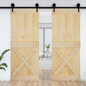 NARVIK 35.4 porta del fienile in legno massello di pino "x 82.7" bella porta artigianale - Product Image 3