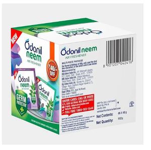 Odonil Neem Air Freshener Mixed Blocks 48g Pack of 4 - Product Image 4