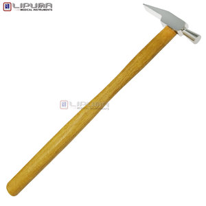 Marteau pointu large Niethammer avec tête en acier inoxydable et manche en bois, instruments professionnels de laboratoire dentaire, orthodontie - Product Image 2