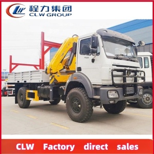 Grue montée sur camion Beiben CLW 10 tonnes 4x2, flèche 6 tonnes à 5 sections, moteur Weichai, Huade, hauteur de levage 25m, moment de charge élevé - Product Image 2