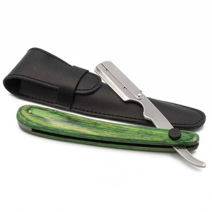 Wholesale Low Price High Quality New Arrival Straight <b>Shaving</b> Razors Stainless Steel Wood Handle Durable Barber Shop Use - Product Image 1