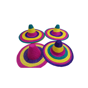 หมวกฟางทรงปีกกว้างปักโลโก้ทรงปีกกว้าง50ซม. 60ซม. สำหรับปาร์ตี้ฤดูร้อนร้านอาหารชายหาดงานเฉลิมฉลองแบบลำลอง - Product Image 3