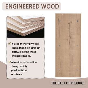 12 \ "bagno galleggiante a muro portaoggetti KD-Design pratico scaffali eleganti per il tuo bagno attento allo spazio - Product Image 6