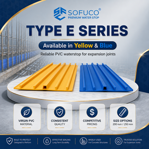 Tensile Strength ≥12 MPa Water Pressure Through Tunnel Expansion <b>Gaps</b> Sofuco Expansion Joint Waterstop 250mm Elastic Band - Product Image 1