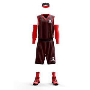 Vêtements de basketball en sublimation de haute qualité, maillot de sport, logo d'équipe personnalisé, numéro, uniforme, taille plus, respirant, 100% - Product Image 1