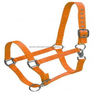 2025 vente en gros Triple pli Nylon cheval licou avec matériel en zinc massif équitation Nylon licou avec des tailles et des couleurs personnalisées - Product Image 6
