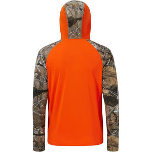 Sudadera con Capucha Camuflada para Hombre, Mezcla de Algodón y Poliéster, Sudadera con Capucha de Tela Gruesa de 500 g/m², Capucha con Cordón Ajustable, Bolsillos Profundos - Product Image 3