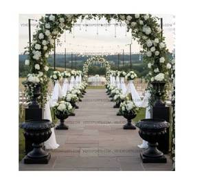Macetas Decorativas Clásicas de Fibra de Vidrio Negra de Lujo, Urnas Premium para Decoración de Entrada y Pasillo de Bodas, Calidad de Exportación, Macetero de FRP - Product Image 1