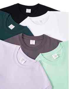 T-shirt décontracté pour homme 100% coton, tissu tricoté de haute qualité 200g, col ras du cou, manches courtes, coupe ample, broderie 3D, impression 3D - Product Image 4