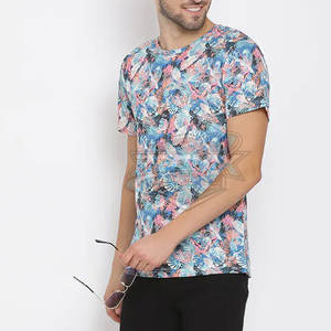 Camiseta de sublimación 100% algodón con logo personalizado impreso, diseño único, corte holgado, camiseta de sublimación de verano para hombre - Product Image 4