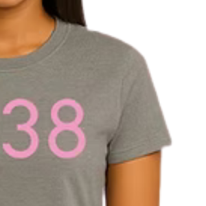 Camiseta Gráfica Gris para Mujer, Estilo Casual, Urbano, Cómodo, Suave, Ropa de Moda para Uso Diario - Product Image 3
