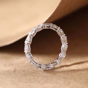 925 Sterling Silver Gold <b>Adjustable</b> Lab Grown Diamond Statement <b>Ring</b> Elegant Luxury Jewelry Brilliant Stone Setting - Product Image 3