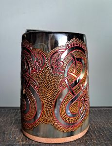 Best Selling Polished Horn Mug Durable Beverage Cup For Hot And Cold Drinks Daily Use Available at Best Price - Product Image 4