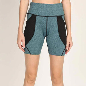 Pantalones Cortos Deportivos para Mujer, Precio de Fábrica, con Bolsillo, al por Mayor, Personalizados, Transpirables, Casuales de Verano, de Poliéster - Product Image 1
